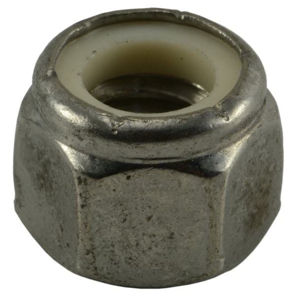 Nylon Insert Lock Nut, 3/8"-16, 18-8 Stainless Steel, Not Graded, 50 PK
